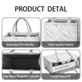thumbnail image 4 of Large Capacity Tote Bag,White Marble Gold Line Pattern Handbag Fashion Luxury Tote Bag,15.7"x13"x 5.1" Inches,Laptop Compatible, 4 of 6
