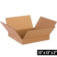 thumbnail image 2 of Box Partners Flat Corrugated Boxes 13" x 13" x 2" Kraft 25/Bundle 13132, 2 of 4