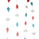 thumbnail image 5 of Guirnalda de papel cadena banderín guirnalda banderín cadena bandera guirnalda Colcomx Flor de extracción de papel de goteo de nube, 5 of 8