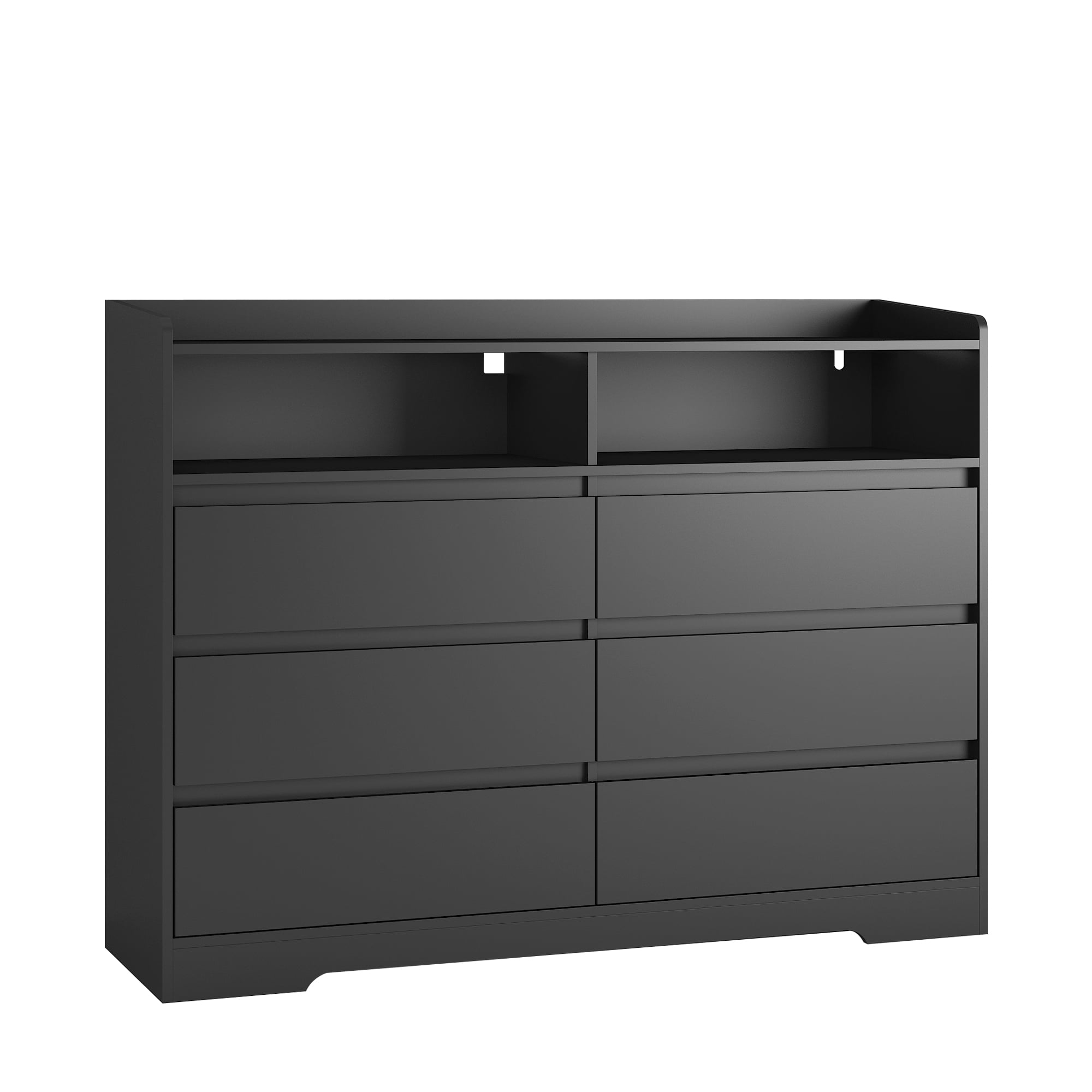Kadyn Sideboard Storage Cabinet, Chest of Drawers for Living Room, Dresser with LED Lights, Black