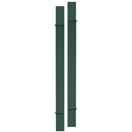 Pilasters in Forest Green Vinyl - Set of 2