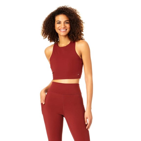 Anne Cole Active - Women's High Neck Crop Top