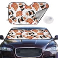 thumbnail image 2 of Balery Sushi Roll Print Car Windshield Sun Shade,Windshield Sunshade for Car Pickup Truck SUV Accessories-Small, 2 of 7