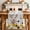 Ivory, variant on Pig Sunflower Western Table Runner - 48 Inch Long Farmhouse Daisy Garden Floral Cotton and Linen Blended Dress Scarves Farmhouse Table Runner for Kitchen Dining, Coffee Table, 13" x 48"