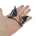thumbnail image 4 of Unique Bargains 1 Pair Duckbill Clip Cute Halloween Bat Design Hair Clip Black, 4 of 5