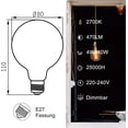 thumbnail image 2 of E27, E27 4w Led Bulb, Retro Ment Bulb, Ideal For Nostaic And Retro Ing, Warm , G80 Lx03, 2 of 5