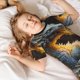 thumbnail image 5 of Fotbe Golden White Fire Dragon Pijama Estampada de 2 Piezas para Niños – Ropa de Dormir de Manga Corta Cómoda para Niños y Niñas, Camiseta y Shorts de Algodón-XX-Large, 5 of 6