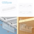 thumbnail image 5 of Traceless Punch-free Enhanced Version Bracket Support Screw Hook Holder Partition Post Sticker Clapboard Sticker Shelf Support Clips Layered Partition Bracket Closet Cabinet Shelf 1PC, 5 of 8