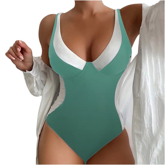 ibuvkizy Women Bikini Swim Top Tankinis Swimsuits for Women Woman Sexy And Fashionable Beach Swimsuit With Printed Summer Swimsuit Padded Swimsuit Tops Ladies Girls Summer