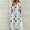 Multicolor, variant on 2025 Women's Floral Print Summer Dress - V-Neck A-Line Sundress with Vintage Short Sleeve, Below Knee Boho Beach Dress