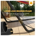 thumbnail image 4 of Hammock Stand 2 Person, Portable Adjustable Steel Frame - 10.3ft, 800lbs Capacity, Black, 4 of 9