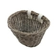 thumbnail image 1 of Almencla Panier de Vélo en Osier pour Enfants Panier Réglable Tressé à la Main Imperméable Gris Foncé, 1 of 8