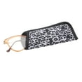 thumbnail image 3 of Rz by Rachel Zoe Womens Cateye Reading Glasses with Case, Black/Crystal Brown, Tabitha +2.00, 3 of 17