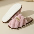thumbnail image 3 of Women's EVA home slippers，Women's Slip on Fuzzy House Slippers with Faux Fur Lining,Winter women's anti-slip warm slippers for home indoor comfort, couple slippers, 3 of 7