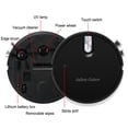 thumbnail image 4 of Matoen12 Household Small Robotic Vacuum Strong Suction, 2024 New Mobile Automatic Robot Vacuum Cleaner, Home Appliance Cleaning Machine, 1200mAh Battery USB Charging, 1500-2000Pa, 1PC, White, 4 of 7