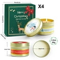 thumbnail image 3 of LA BELLEFÉE Christmas Scented Candles 4 Pack, Gift Set Holiday Candles for Home Fragrance, 3 of 7