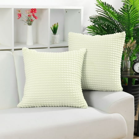 Faux Fur Throw Pillow Cover Fluffy Cushion Cover 2pcs(24 ...