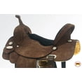 thumbnail image 6 of 16 In HILASON Western Horse Saddle American Leather Flex Tree Trail & Pleasure Brown, 6 of 7