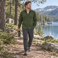 thumbnail image 3 of AZoiNM Men's Relaxed Fit Long Sleeve Button Down Casual Shirt Solid Color Wrinkle-Free Shirt with Chest Pockets, 3 of 8