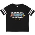 thumbnail image 3 of Inktastic Grandmas Little Cowboy with Cowboy Hat and Boots Boys Toddler T-Shirt, 3 of 5