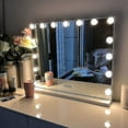 thumbnail image 4 of Hollywood Mirror Usb Makeup With Lights Lighted 10 Bulbs 3 Lighting Modes(only Lights), 4 of 5