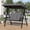 Grey, variant on Huisuilinss Patio Swing,2 Person Porch Swing With Stand,2 Seat Outdoor Porch Swing,Adult Outdoor Swing With Adjustable Canopy,Thickened Removable Cushions,Cup Holders For Backyard Porch Garden