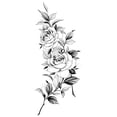 thumbnail image 2 of Fiudx Tatuajes de Bocetos, Pegatinas Abstractas, Flores Rosas, 2 of 2