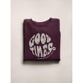 thumbnail image 3 of 70S Retro Good Times Badge Sweatshirt Women -Image by Shutterstock, Female Medium, 3 of 4