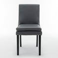 thumbnail image 3 of YYAo Kitchen Side Chair,Accent Side Leisure Chairs,Modern Dining Chairs Set of 2, Upholstered Kitchen & Dining Room Chairs with Solid Wood Legs,Tufted Linen Fabric Chairs for Living Room, Restaurant, 3 of 10