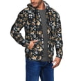 thumbnail image 2 of Honeii Dogs Print Hoodies for Men, Pullover & Full Zip, Breathable Zip up Hoodie, Sweatshirt-Medium, 2 of 5