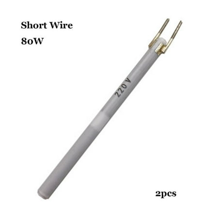 

1/2pcs Short/Long Wire Electric Adjustable Temperature 220V Tools 908 908S Solder Soldering Iron Heater Internal Heating Element 2PCS 80W SHORT WIRE