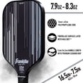 thumbnail image 6 of Franklin Sports Pro Signature Pickleball Paddles - 16mm Poly Core - Black, 6 of 11