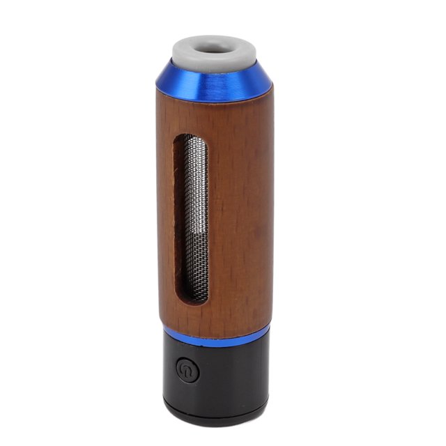 Handheld Car Holder, 50mAh Handheld Car Ashtray Aluminum Walnut, Silicone High Temperature Resistance Portable For Home Blue