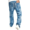 thumbnail image 5 of Aueoeo Men's Classic Baggy Jeans Daily Loose Denim Jeans Jogging Long Casual Loose Straight Jeans on Clearance, 5 of 7