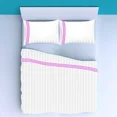 thumbnail image 2 of 400TC Triple Embroidery Sateen Stripe Cotton Sheet Set, 2 of 3