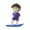 B, variante sur LCXmlly Ornement de Bureau Ornement de Bureau Dessin Animé Plongeur DIY PVC Poisson Micro Paysage Surfeur Figurine Garçon