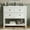 White, variant on DELUXE LIVING 30 Inch Bathroom Vanity with Sink, Modern Black Bathroom Vanity with Soft-Closing Striped Glass Door & Drawers, Open Storage Shelf, Vanity for Bathroom with Adjustable Feets