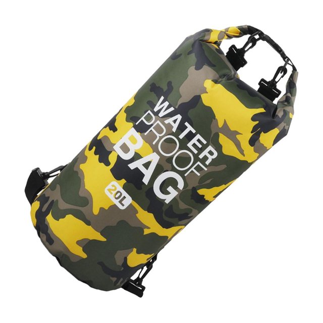 Wweixi Waterproof Dry Bag Sailing Rafting Tote Floating Sack Bag Dry Backpack Beach Roll Top 20L
