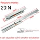 thumbnail image 5 of 1Pair 200-500mm Drawer Rail Cold Rolled Steel Drawer Slides Silent Soft Close Drawer Runners Cabinet Slides Furniture Hardware, 5 of 11
