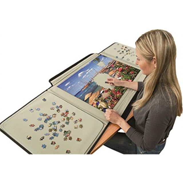 NEW Puzzle Table Case 1500 Pieces Jigsaw Board Portable Transport Storage Box 