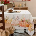 thumbnail image 2 of Fall Tablecloth Autumn Table Cloths Thanksgiving Tablecloth Pumpkin Fall Leaf Print Tablecloths Stain-Resistant Anti-Wrinkle Washable 60x84 Inch, 2 of 6