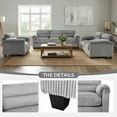 thumbnail image 4 of Bonzy Home Modular Sectional Sofa Couches Living Room Sofa Set Ideal for Small Spaces & Family Fun Gray, 4 of 8