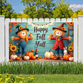 thumbnail image 3 of Decorative Design Happy Fall Y'all Banner Harvest Theme Autumn Decorations for Thanksgiving Celebration Outdoor Decor Festival Display, 3 of 9