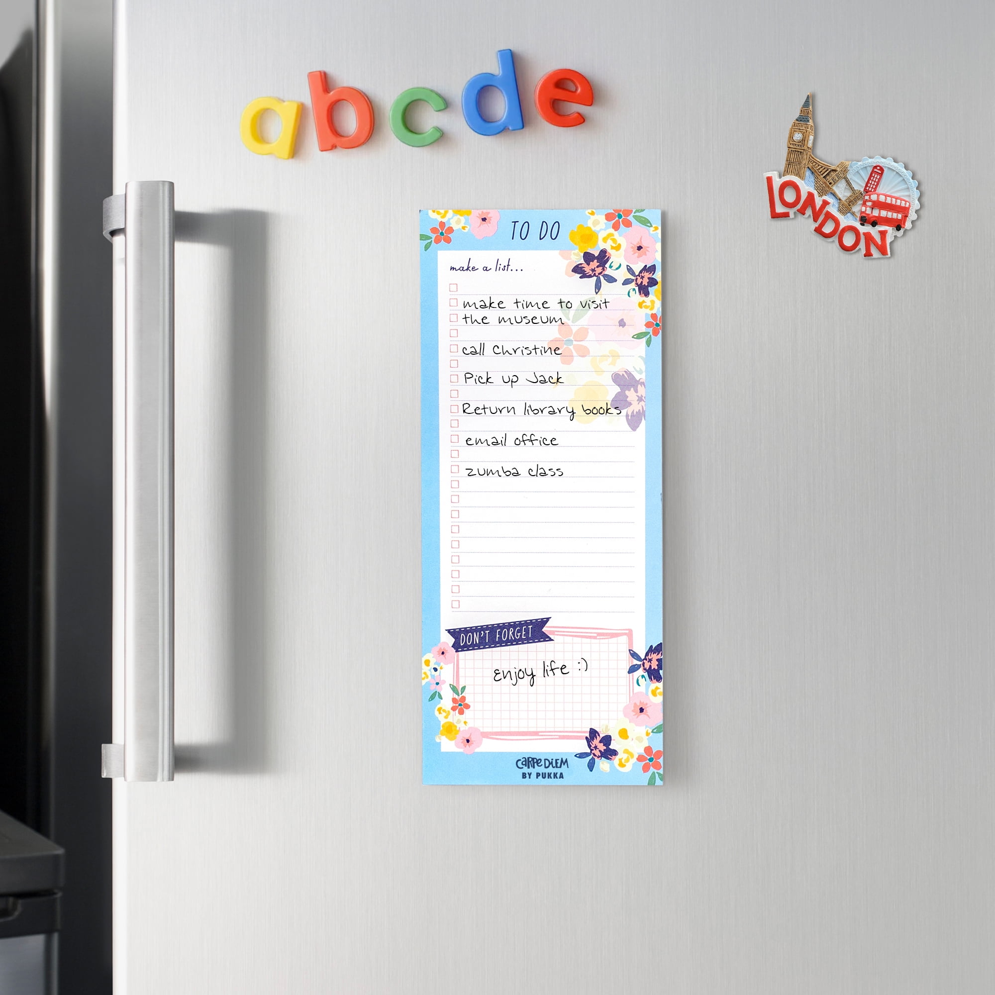 Pukka Pads Magnetic To Do List - Ditzy Floral - Pack 6