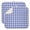 Blue and White, variant on Yellow and White Checkered Pattern 2 Pack Kitchen Dish Drying Mat, Ultra Absorbent Microfiber Dish Drainer Mat, 16"x18"