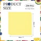 thumbnail image 2 of Uxcell 200 Pcs Hojas de Papel encerado para Alimentos, 7 x 7 Pulgadas Hojas de Papel para Envolver a Prueba de Grasa, Forros de Cesta de Comida Cuadrados para Sándwich, Hamburguesa, Pan, Amarillo, 2 of 7
