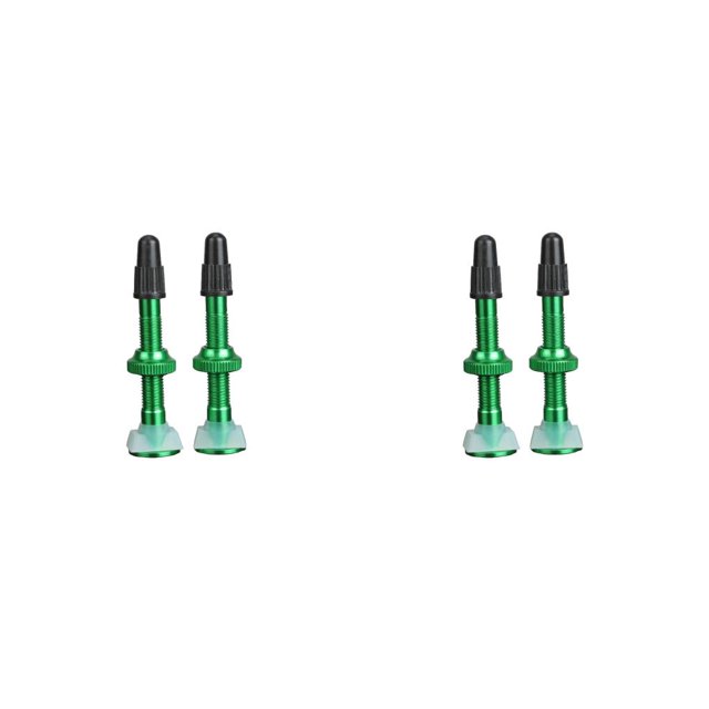 Eigraketly Paquete de 2 válvulas de neumático sin cámara de 40mm para carretera de montaña y tapa para bicicleta, válvulas de neumático de Type6 NO6