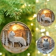 thumbnail image 1 of Fiudx Adorno para Coche de Búho y Lobo, Colgante Acrílico Personalizado, Regalo Festivo, Adorno con Temática Forestal, Ideal para Colgar En El Árbol de Navidad, Ideal para Amantes de Los Búhos y Los, 1 of 7