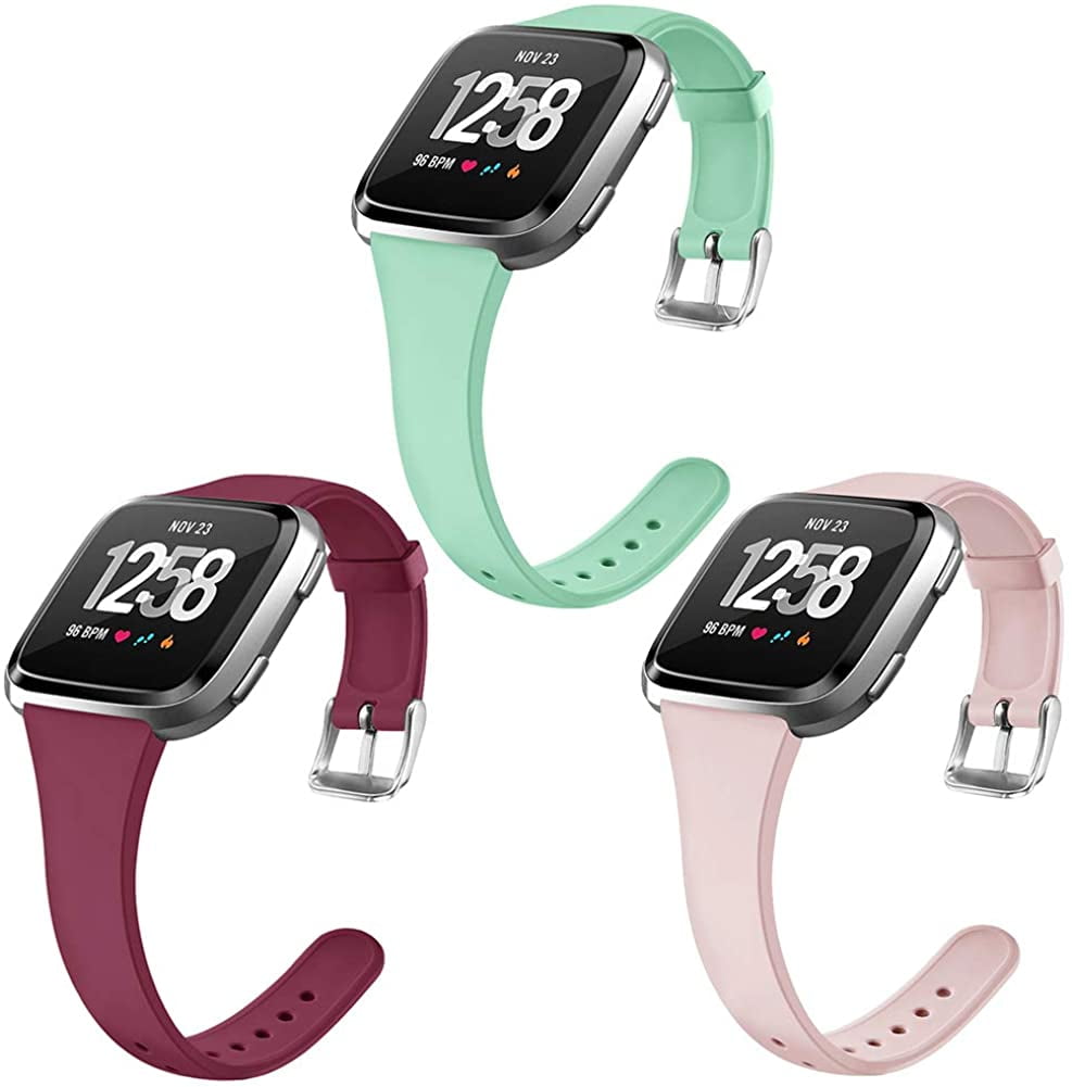 Silicone Slim Small Replacement Band Leopard Fitbit Versa 2/ Lite Edition 