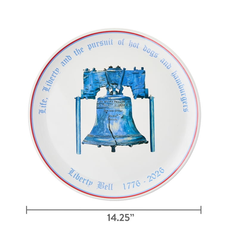 Sheila Bridges Philadelphia Collection Liberty Bell Platter photo 8
